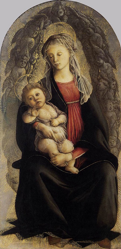 Madonna in Glory with Seraphim Sandro Botticelli